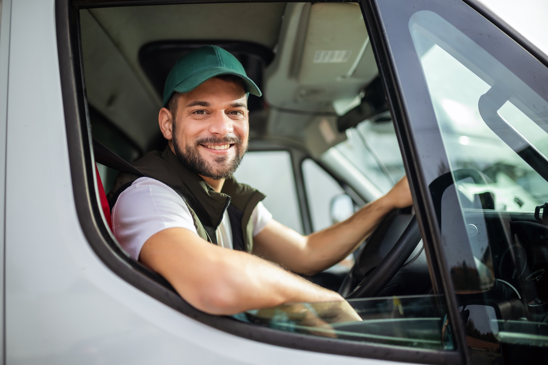 Young,Handsome,Man,Working,In,Towing,Service,And,Driving,His